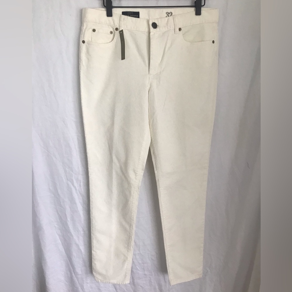 NWT J.Crew Midrise Toothpick Corduroy Pants, 32R